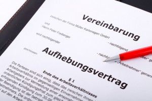 Présentation de la rupture contrat de travail allemand